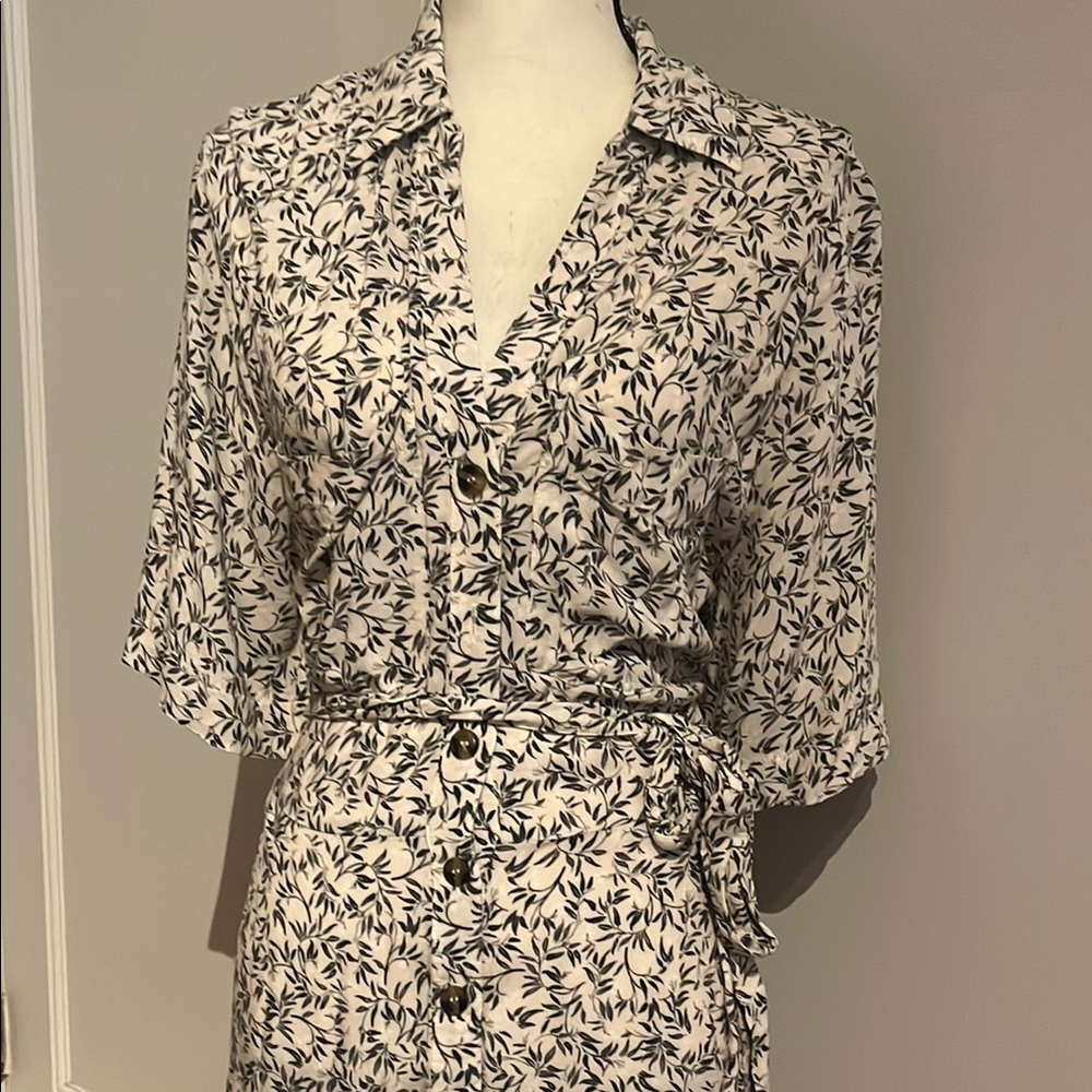 Floral Button-Down Dress